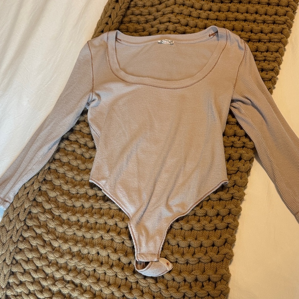 Free People Long Sleeve Bodysuit